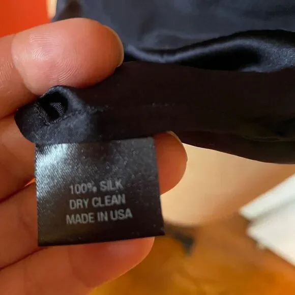 NILI LOTAN | navy blue silk backless dress M - Picture 13 of 13